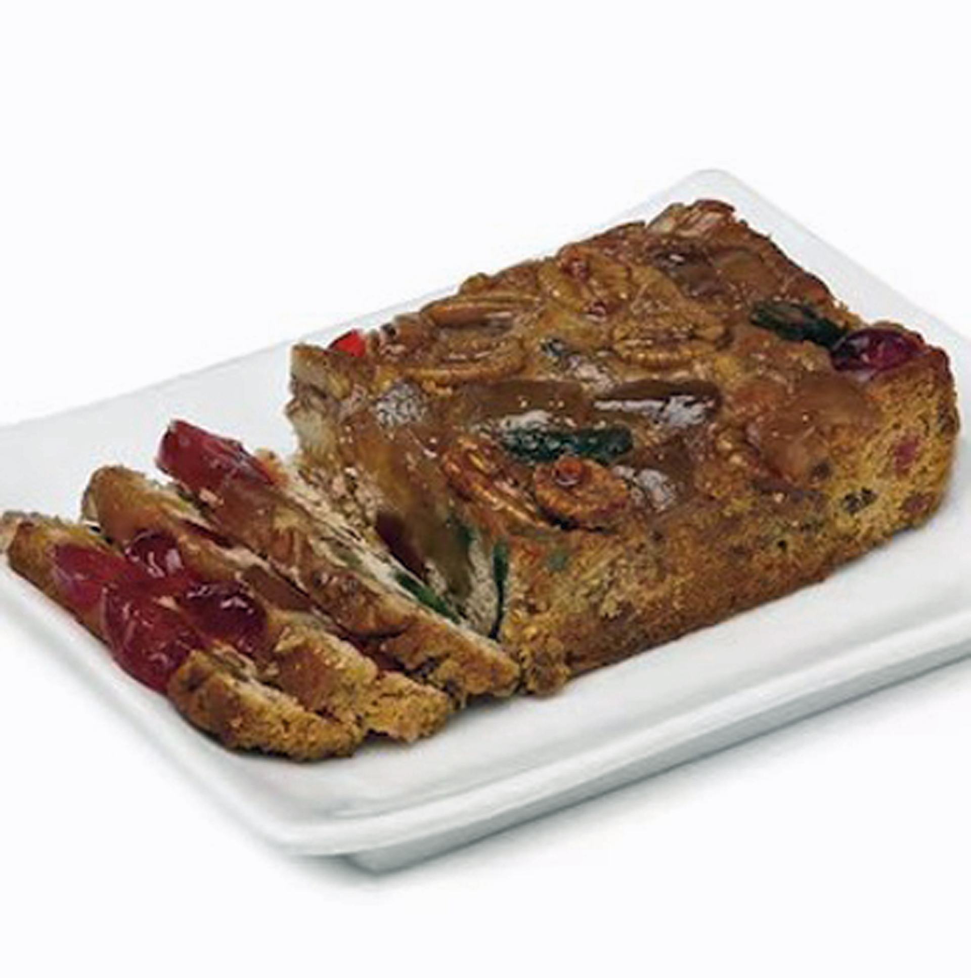 Benson's traditional fruit cake loaf sliced